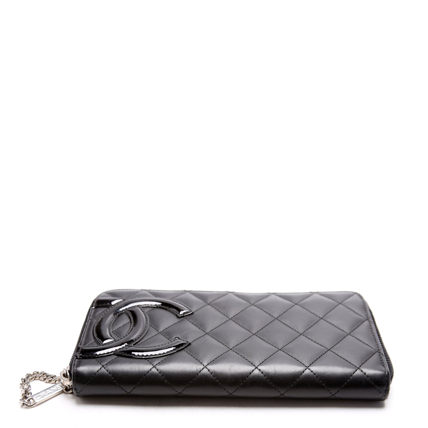 Cambon Ligne Zip Around Long Wallet Black