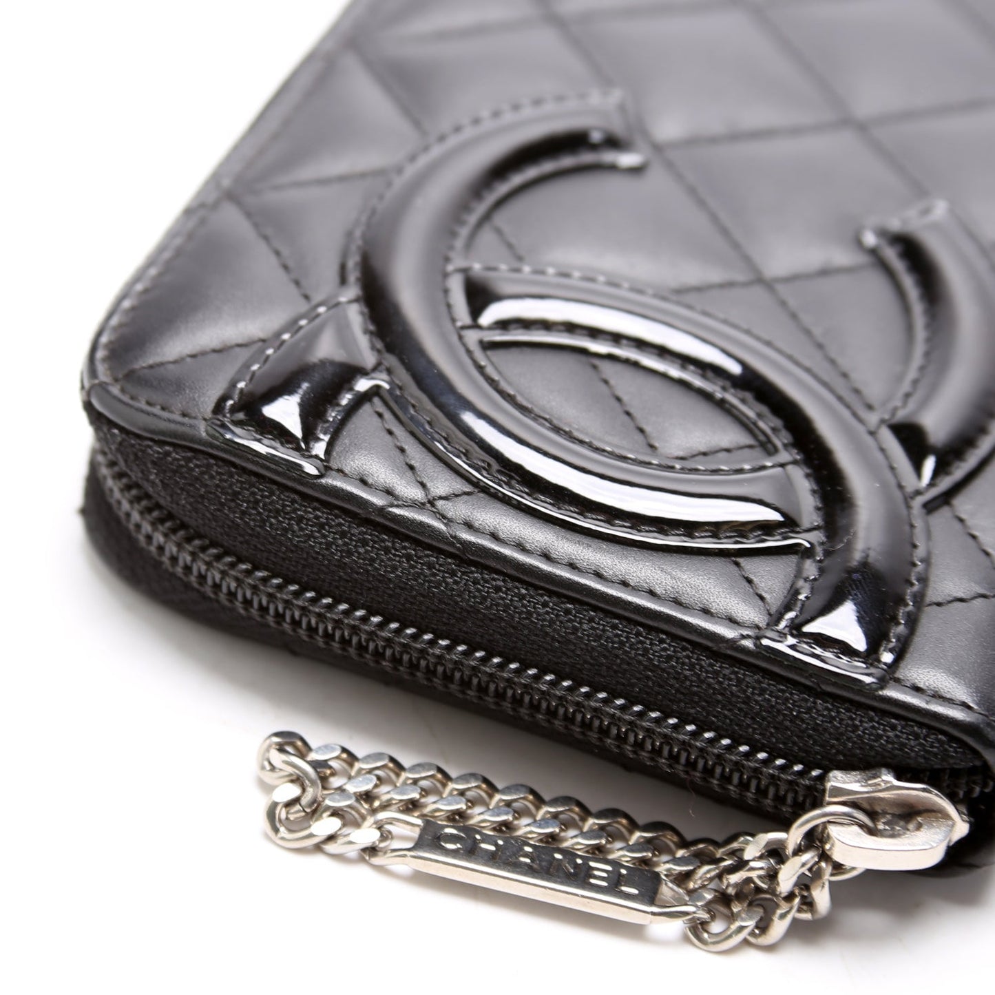 Cambon Ligne Zip Around Long Wallet Black