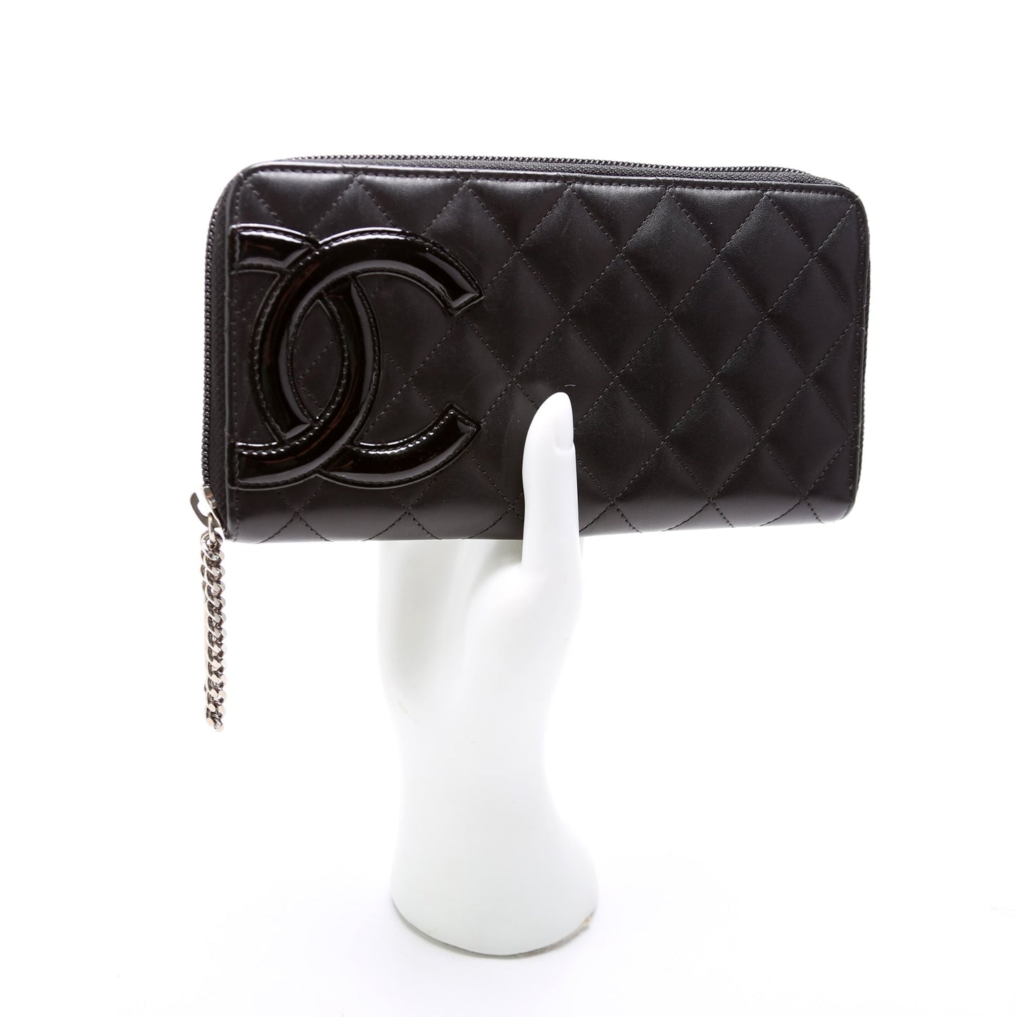 Cambon Ligne Zip Around Long Wallet Black