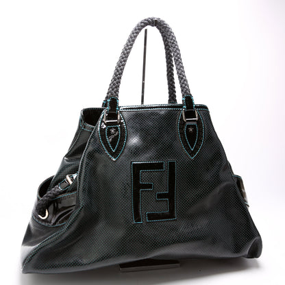 8BN158 Perforated Leather De Jour Large Tote