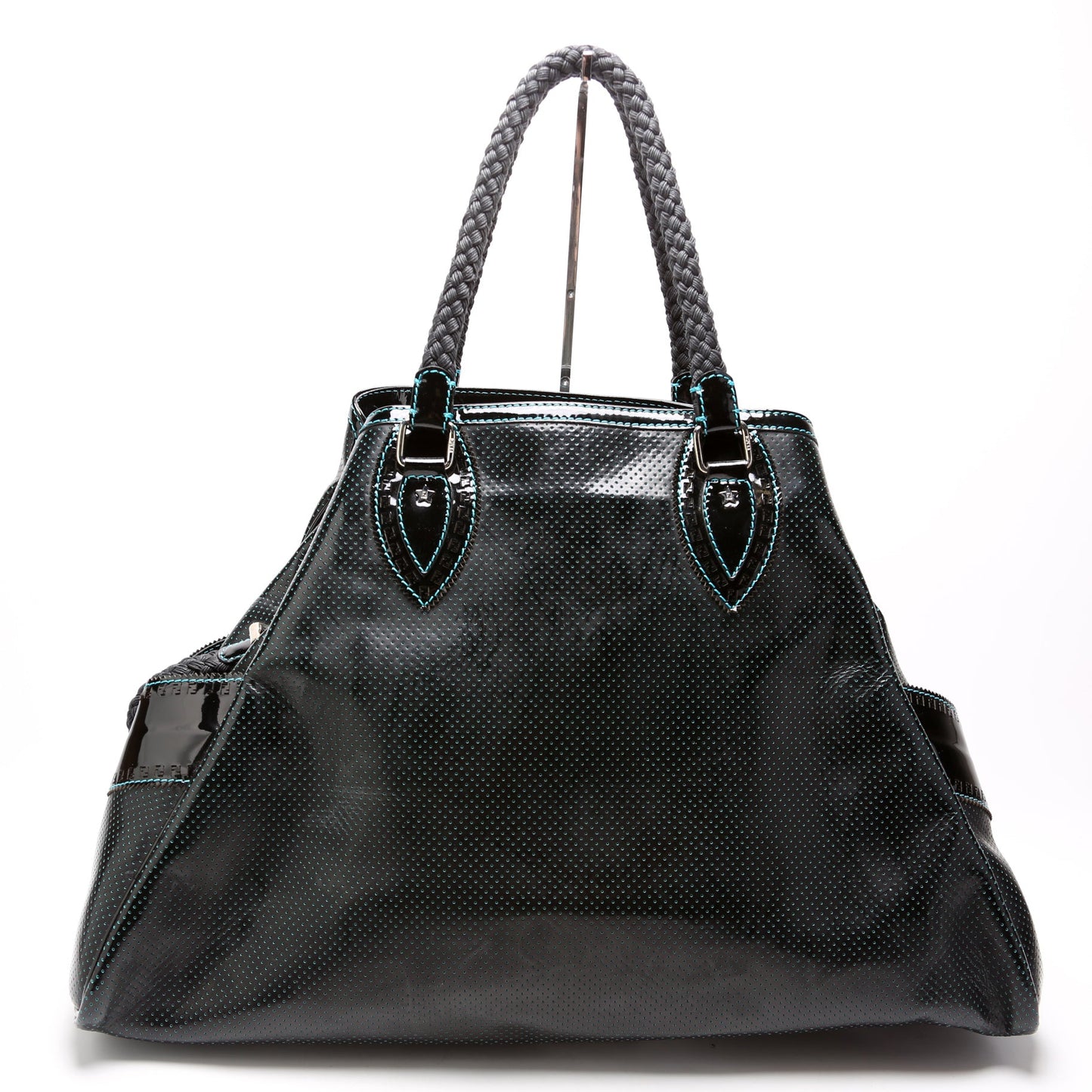 8BN158 Perforated Leather De Jour Large Tote