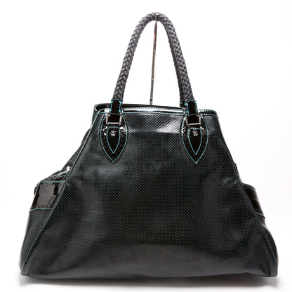 8BN158 Perforated Leather De Jour Large Tote