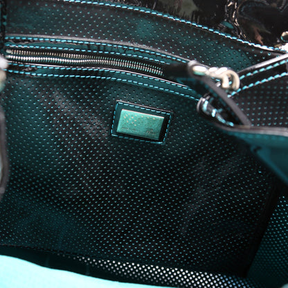 8BN158 Perforated Leather De Jour Large Tote