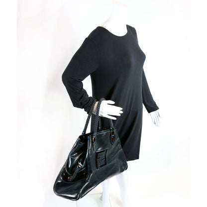 8BN158 Perforated Leather De Jour Large Tote