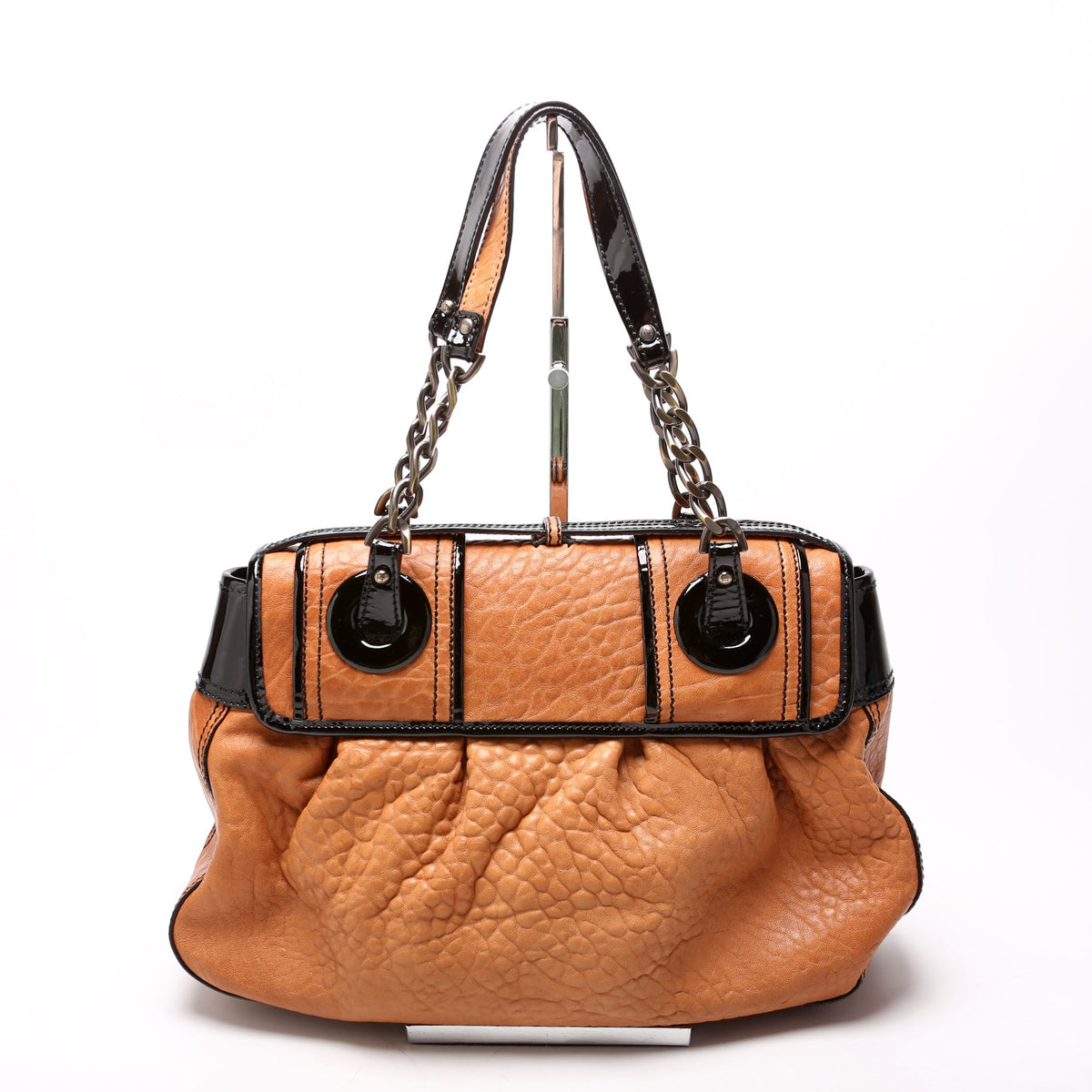 B Bag Leather Brown