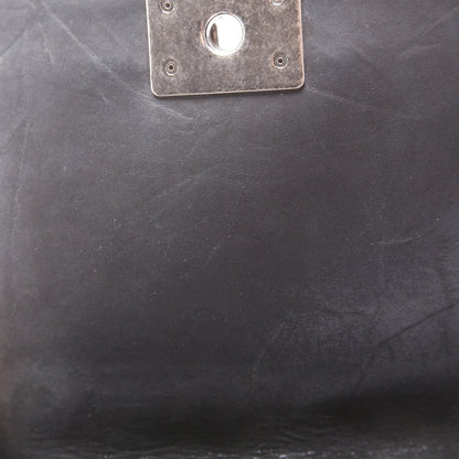 Boy Flap Medium New Calfskin Double Stitch 23M Black
