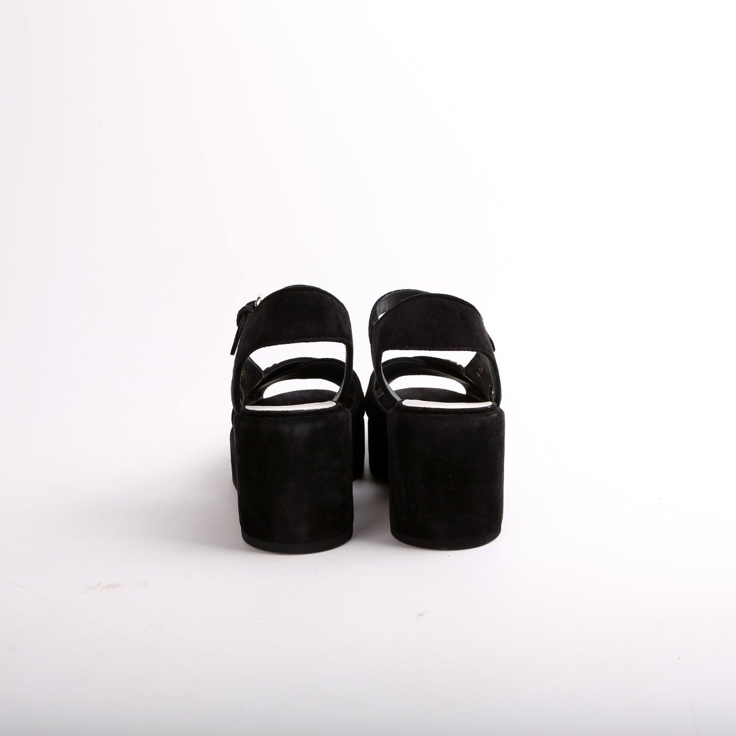 Suede CC Platform Sandals Size 38