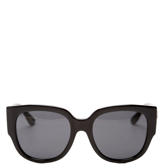 Acetate Square Frame Sunglasses GG0142SA Black