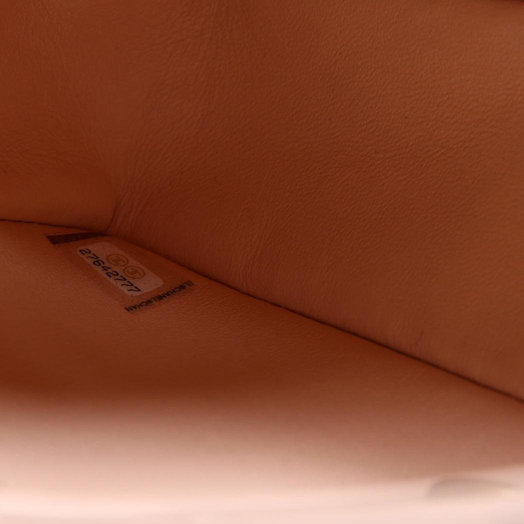 Classic Flap Mini Rectangle Lambskin 27M Nude