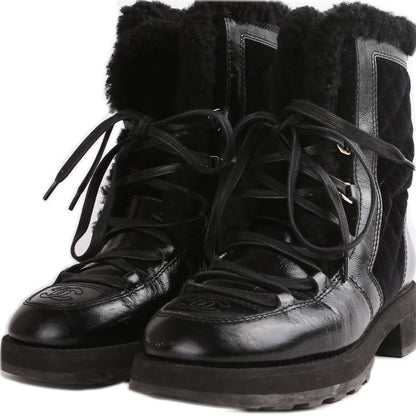 Interlocking CC Combat Boots Size 38