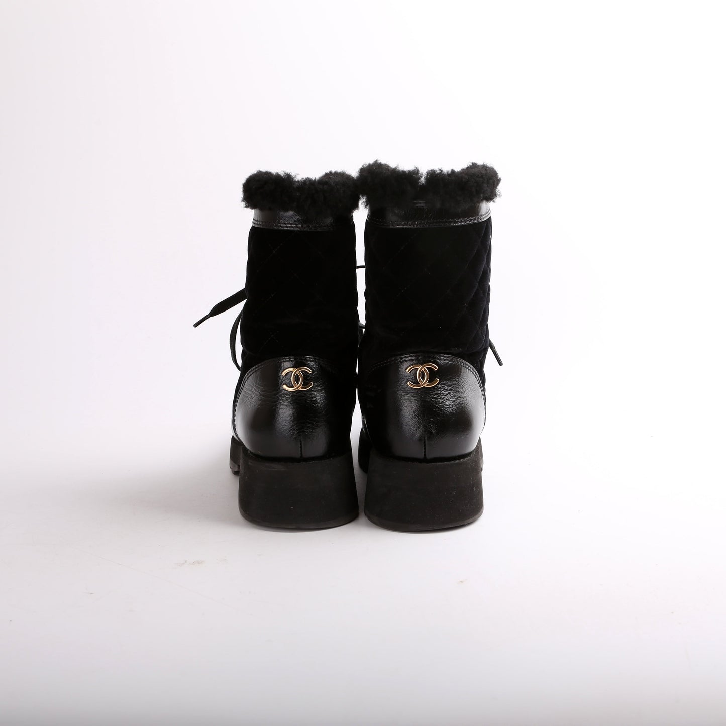 Interlocking CC Combat Boots Size 38