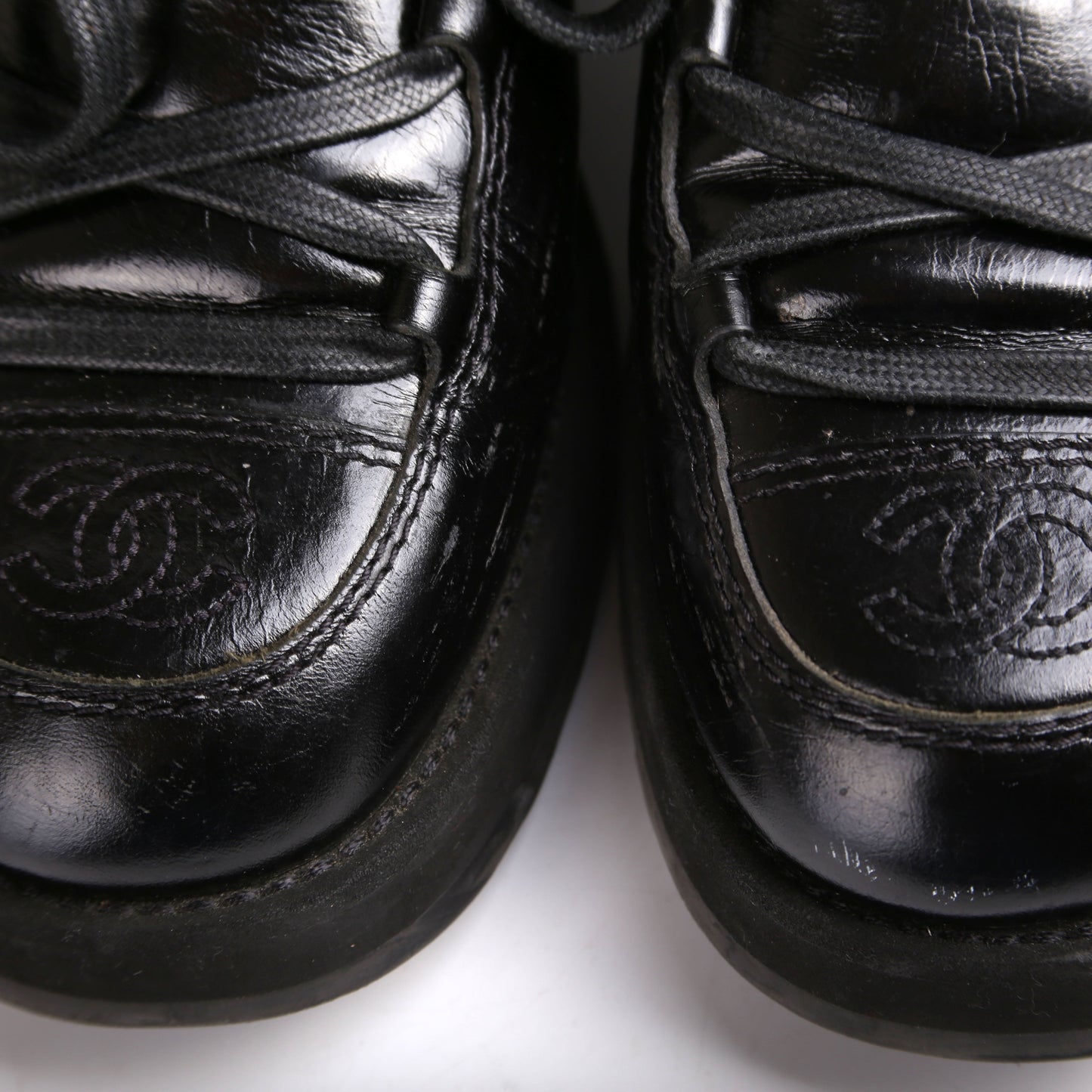 Interlocking CC Combat Boots Size 38