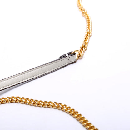 FF 1974 Leather Mini Baguette White