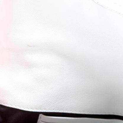 FF 1974 Leather Mini Baguette White