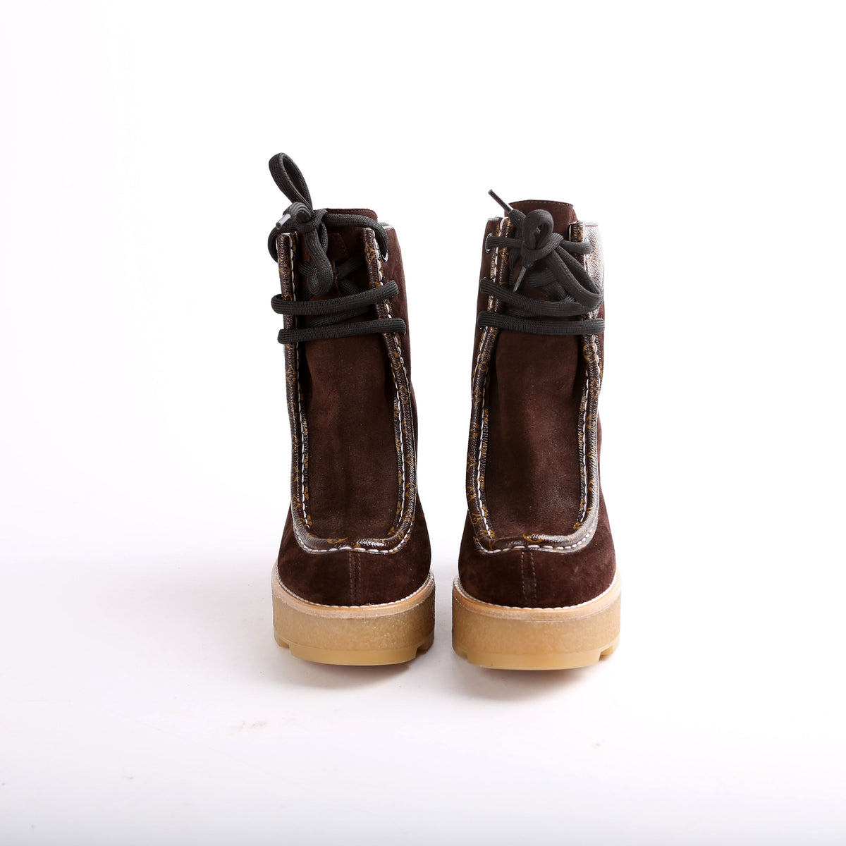 Suede Mono Ankle Boots Size 36.5