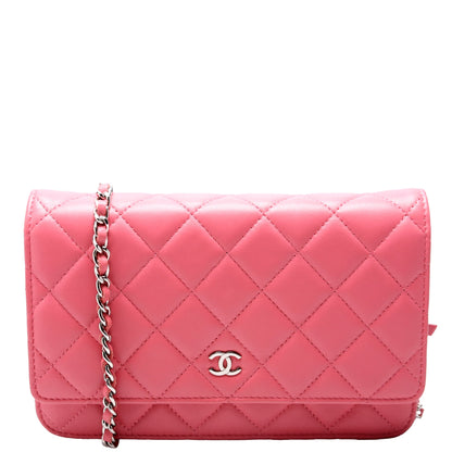 Chanel WOC Classic Quilted Lambskin Pink