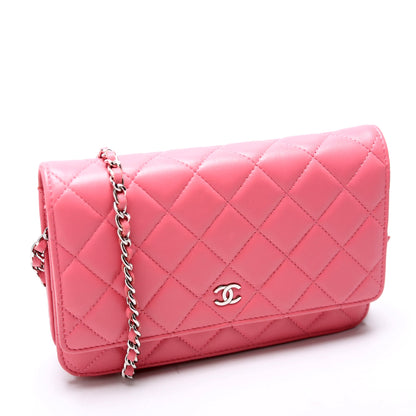 Chanel WOC Classic Quilted Lambskin Pink