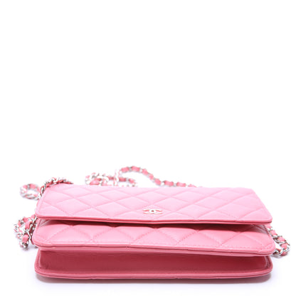 Chanel WOC Classic Quilted Lambskin Pink