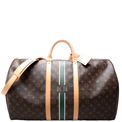 Keepall 55 My Lv Heritage Monogram With Strap
