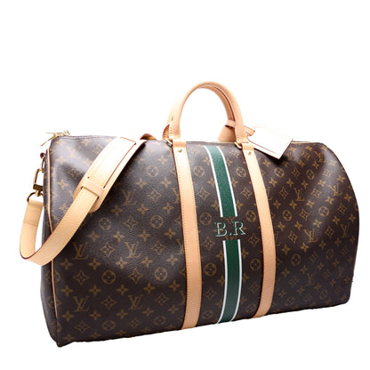 Keepall 55 My Lv Heritage Monogram With Strap