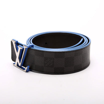 Initiales 40MM Reverse Graphite/Infini Belt Size 95/38 Blue