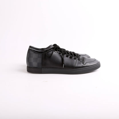 Calfskin Damier Graphite Sneakers Mens Size 7 (Womens 39)