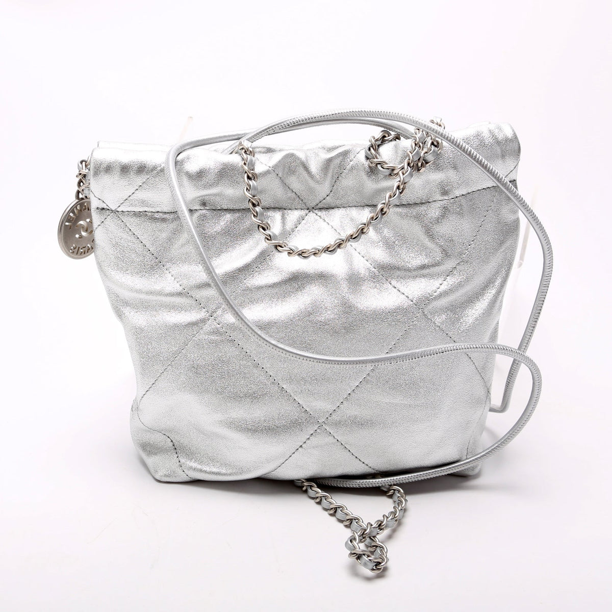 Chanel Chanel 22 Mini Metallic Calfskin RFID Silver