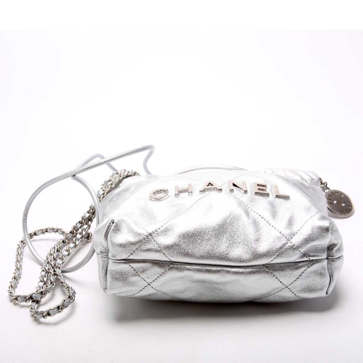 Chanel Chanel 22 Mini Metallic Calfskin RFID Silver