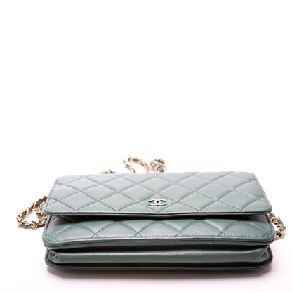Chanel WOC Classic Quilted Lambskin 26M Green