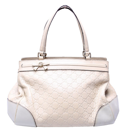 257063 Guccissima Mayfair Ribbon White