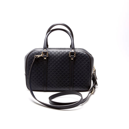510286 Micro Guccissima Small Crossbody Navy
