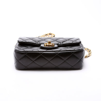 Chanel Rectangular Mini Top Handle RFID Black