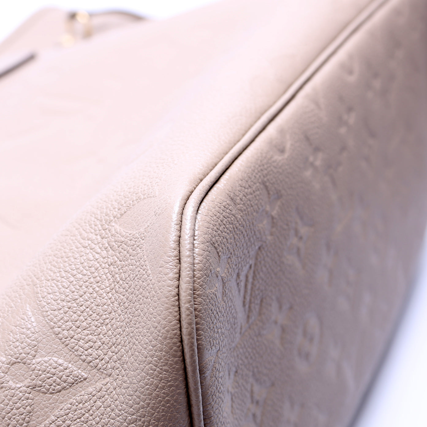 Louis-Vuitton Neverfull with Wallet MM Empreinte Turtledove