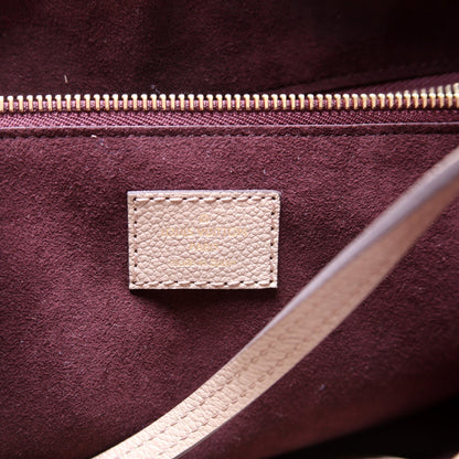 Louis-Vuitton Neverfull with Wallet MM Empreinte Turtledove