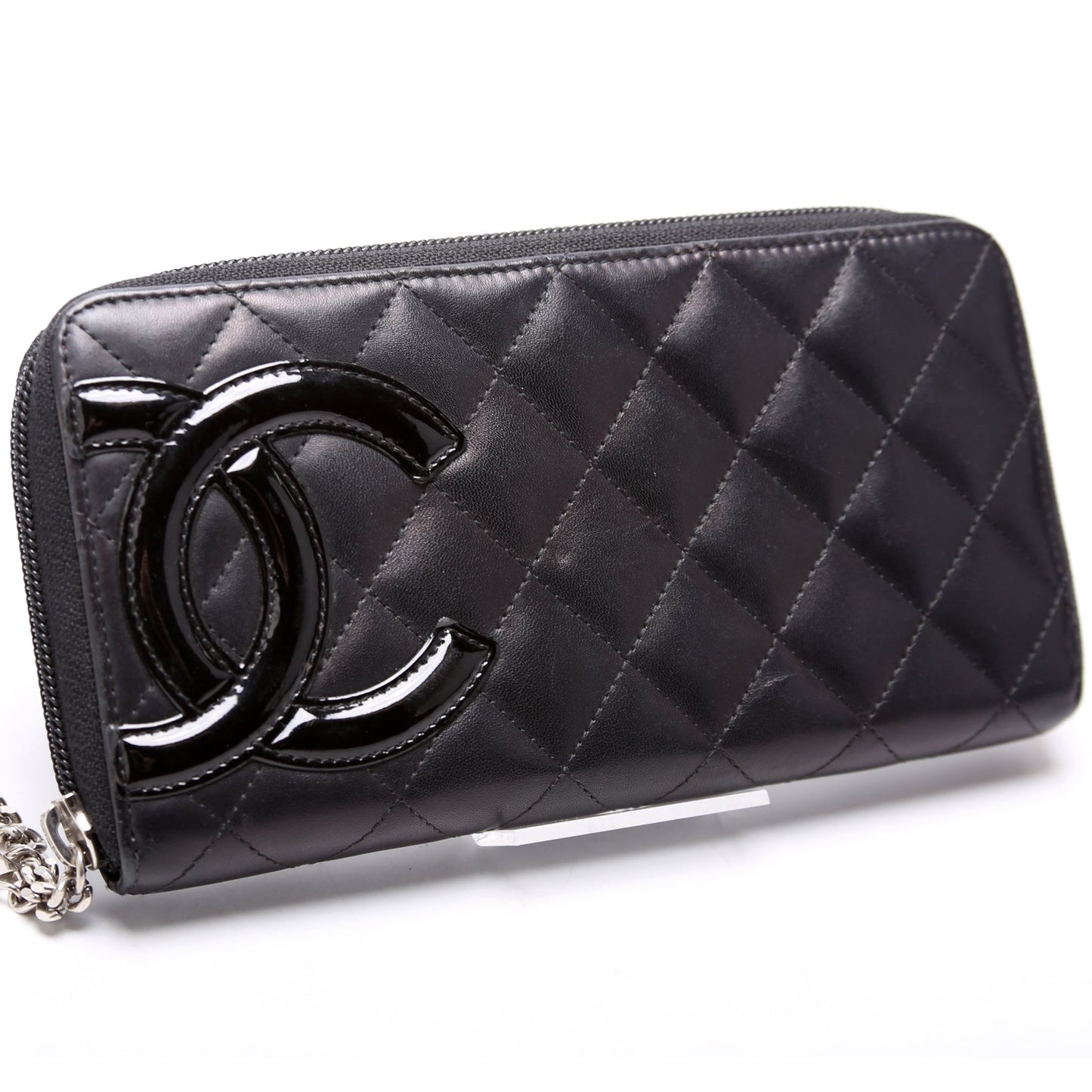 Chanel Cambon Ligne Zip Around Long Wallet Black