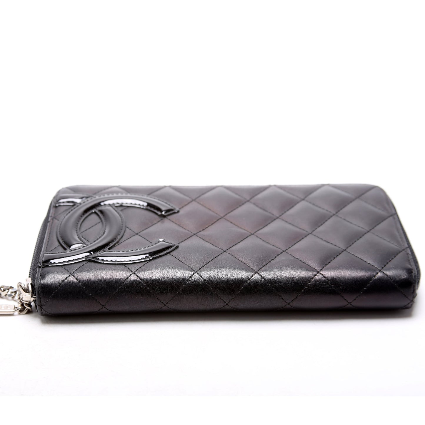 Chanel Cambon Ligne Zip Around Long Wallet Black