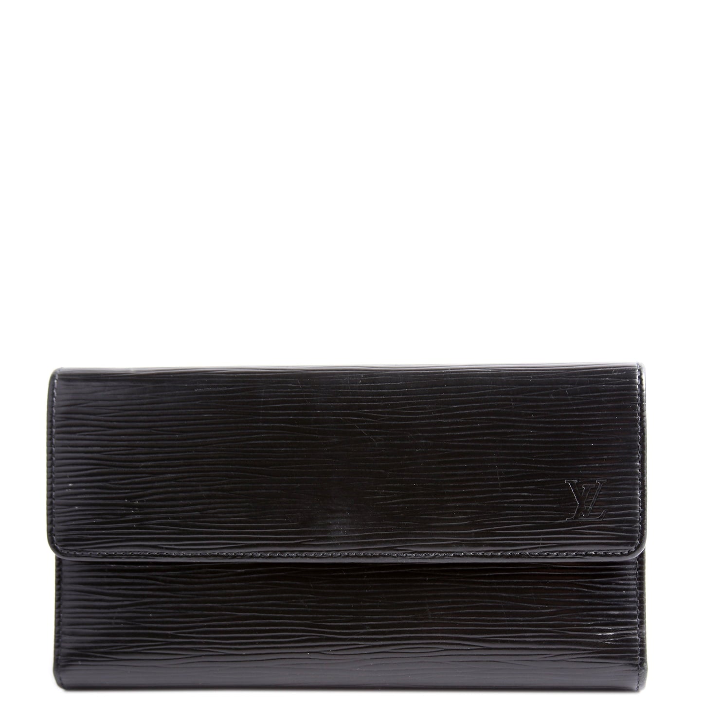 Louis-Vuitton Porte Tresor International Wallet Epi Black