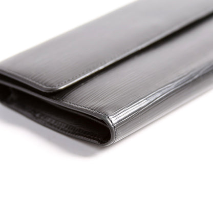 Louis-Vuitton Porte Tresor International Wallet Epi Black