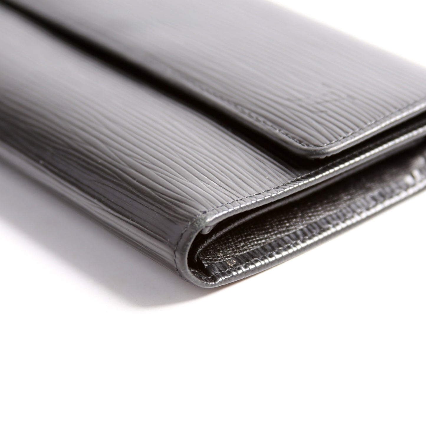 Louis-Vuitton Porte Tresor International Wallet Epi Black