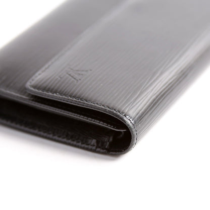 Louis-Vuitton Porte Tresor International Wallet Epi Black