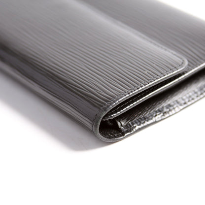 Louis-Vuitton Porte Tresor International Wallet Epi Black