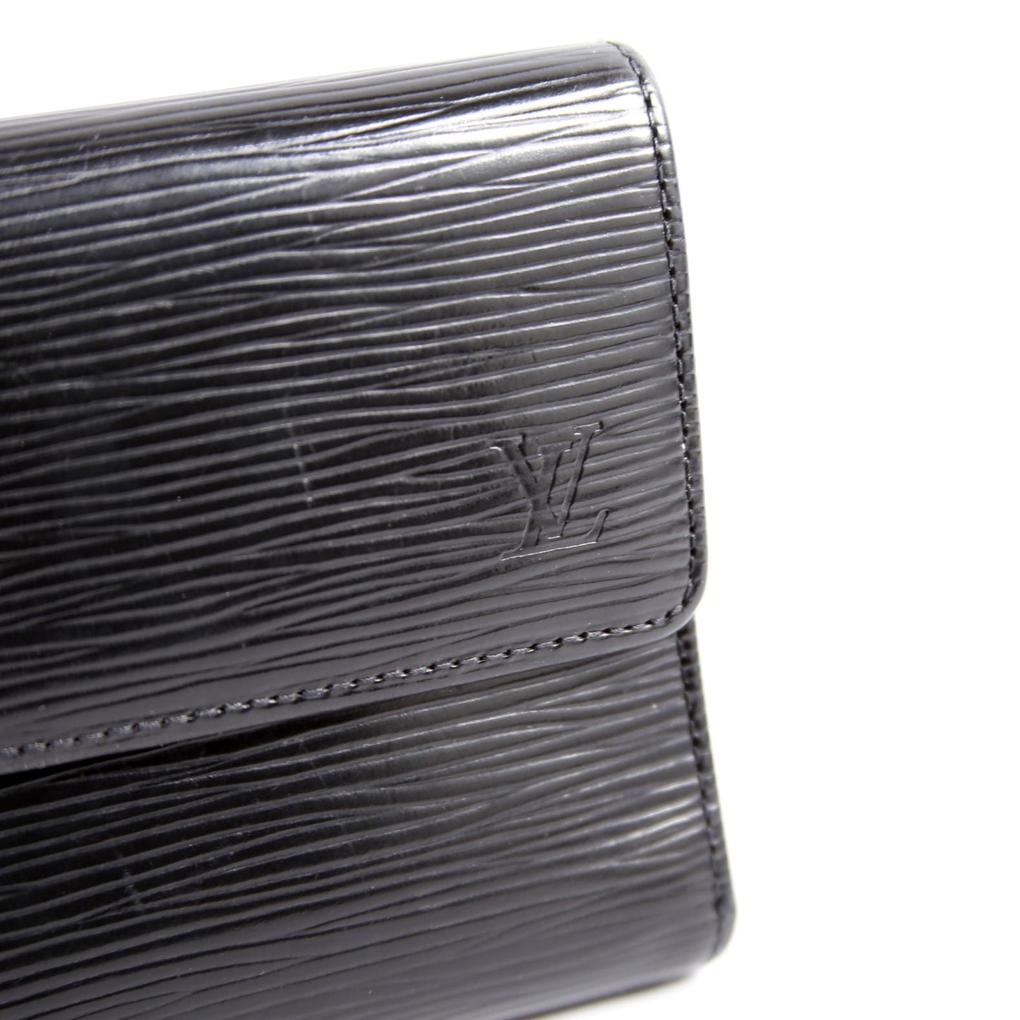 Louis-Vuitton Porte Tresor International Wallet Epi Black