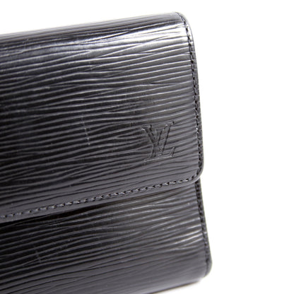 Louis-Vuitton Porte Tresor International Wallet Epi Black