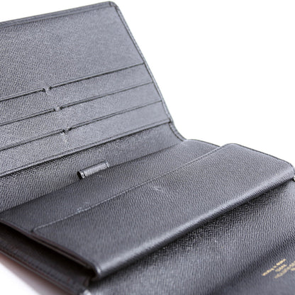 Louis-Vuitton Porte Tresor International Wallet Epi Black