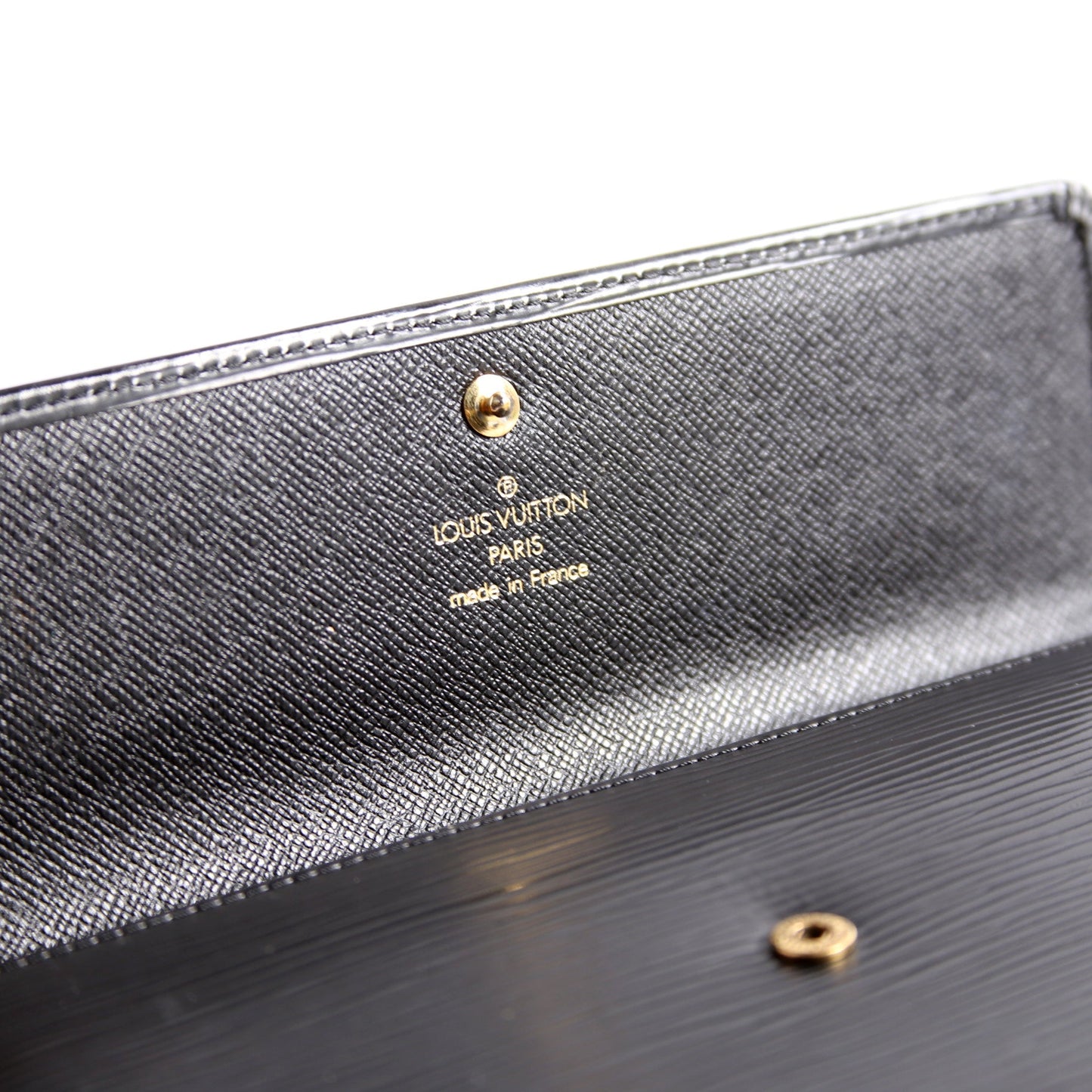 Louis-Vuitton Porte Tresor International Wallet Epi Black