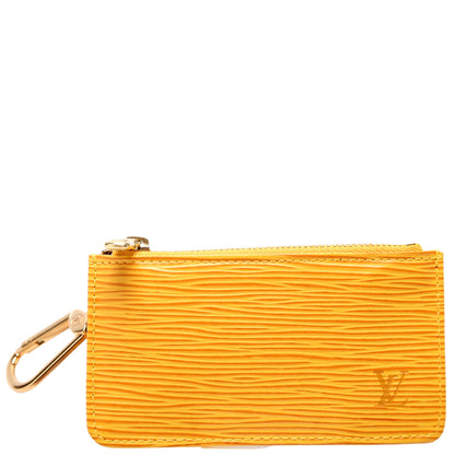 Louis-Vuitton Pochette Cles Epi Yellow