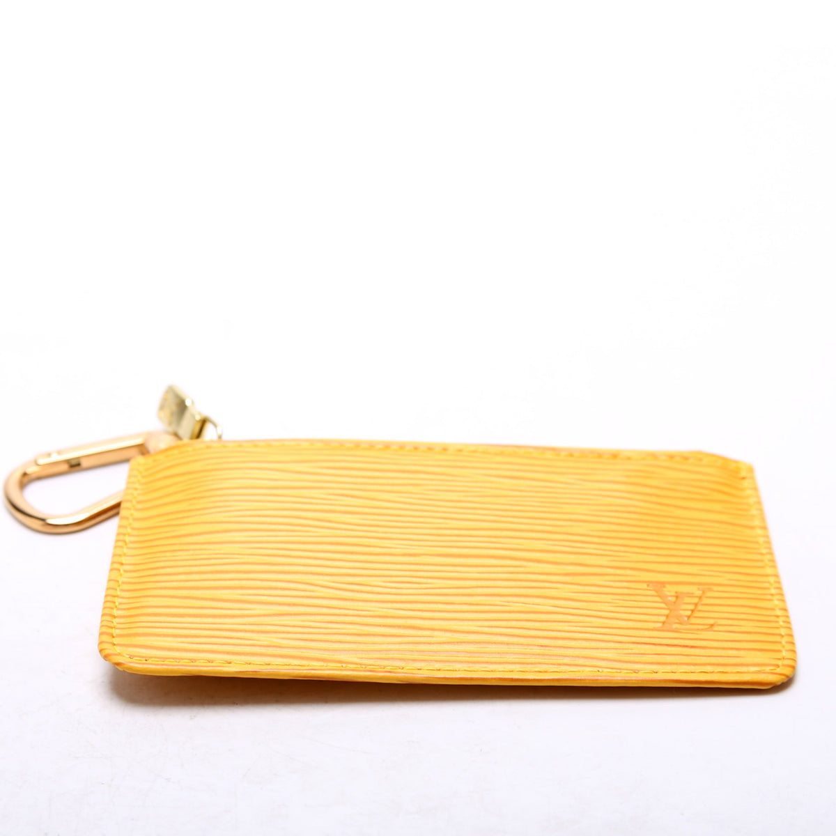 Louis-Vuitton Pochette Cles Epi Yellow