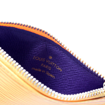 Louis-Vuitton Pochette Cles Epi Yellow
