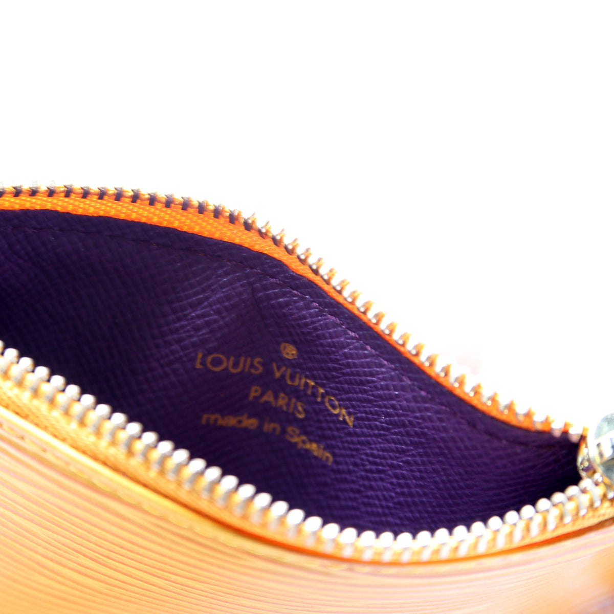 Louis-Vuitton Pochette Cles Epi Yellow