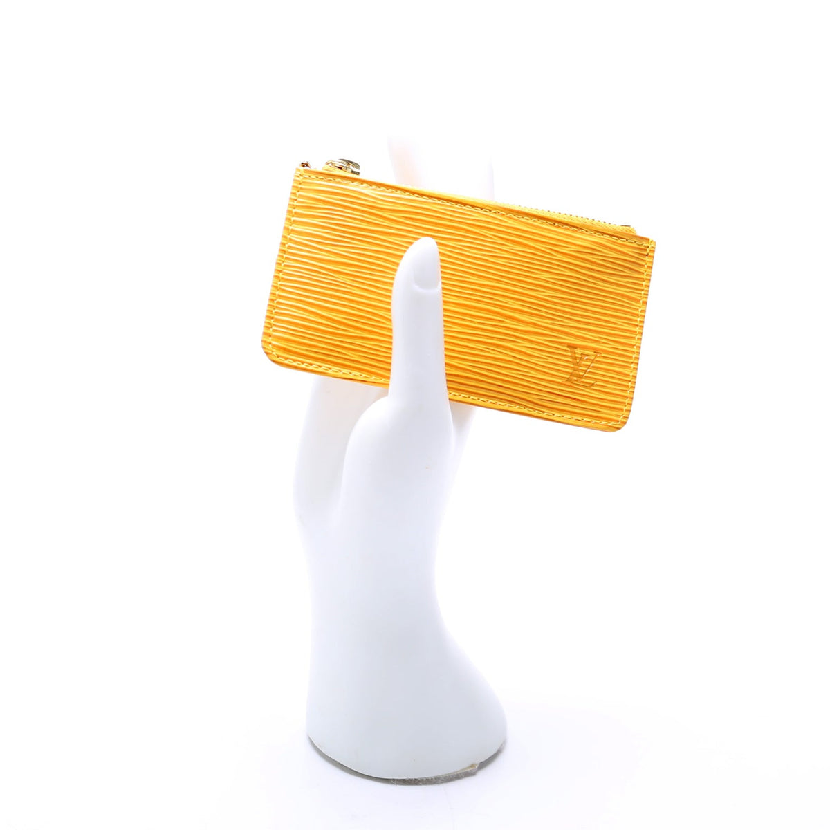 Louis-Vuitton Pochette Cles Epi Yellow